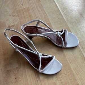 Kate Spade 7.5 white low heels